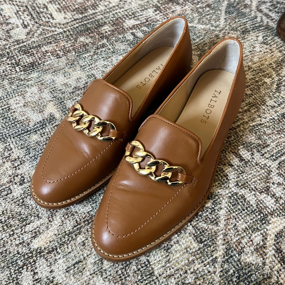 Talbots Leighton Chainlink Nappa Loafers